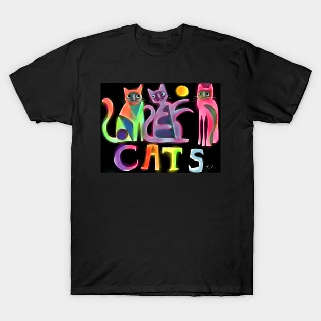 Kooky cats T-Shirt by karincharlotte